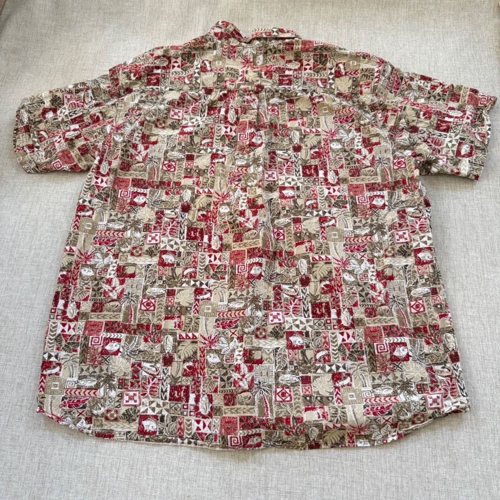 Columbia Sportswear Button Down Shirt Mens XXL Aloha Hawaiian Fish Graphic - Picture 6 of 7